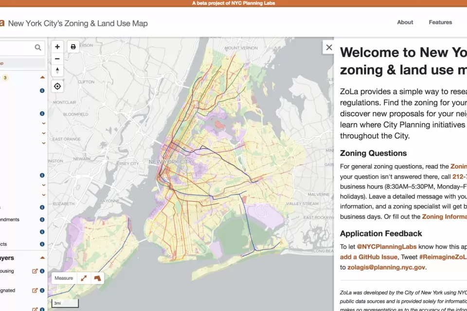 New York City’s Zoning & Land Use Map